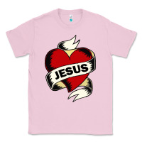 Bubblegum Pink jesus love Classic Tee - artisFamous