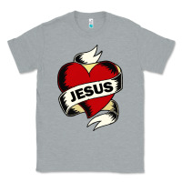 Heather Grey jesus love Classic Tee - artisFamous