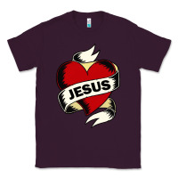 Plum jesus love Classic Tee - artisFamous