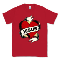 Red jesus love Classic Tee - artisFamous