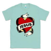 Seafoam jesus love Classic Tee - artisFamous