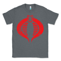 Charcoal Heather vintage cobra symbol Classic Tee - artisFamous