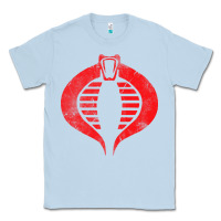 Dusty Blue vintage cobra symbol Classic Tee - artisFamous