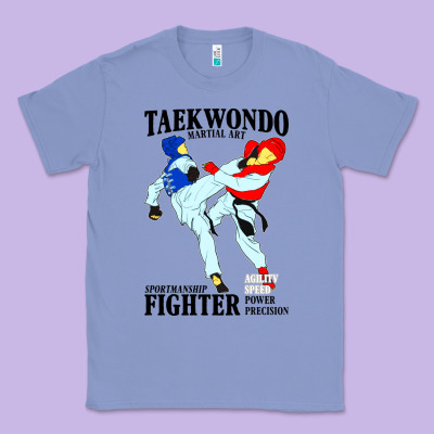 Taekwondo Sport Art Classic Tee Designed By Artisfamous