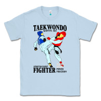 Dusty Blue taekwondo sport art Classic Tee - artisFamous