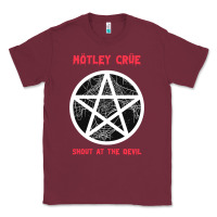 Burgundy shout at the devil Classic Tee - artisFamous