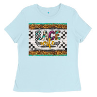 Baby Blue race wife Ladies Tee - Artiststas