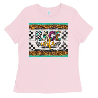 Bubblegum Pink race wife Ladies Tee - Artiststas