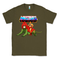 Army Green he man and battle cat Classic Tee - artisFamous