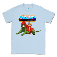 Dusty Blue he man and battle cat Classic Tee - artisFamous