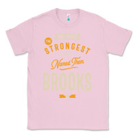 Bubblegum Pink Brooks Personalized Name Birthday Gift Classic Tee - artisFamous