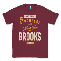 Burgundy Brooks Personalized Name Birthday Gift Classic Tee - artisFamous