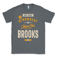 Charcoal Heather Brooks Personalized Name Birthday Gift Classic Tee - artisFamous