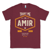 Burgundy Amir Personalized Name Birthday Gift Classic Tee - artisFamous