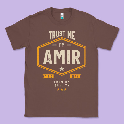 Amir Personalized Name Birthday Gift Classic Tee Designed By Artisfamous