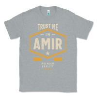 Heather Grey Amir Personalized Name Birthday Gift Classic Tee - artisFamous