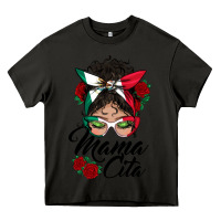 Asphalt mexican mamacita messy bun Heavy Core Tee - BundleAndBundleShop