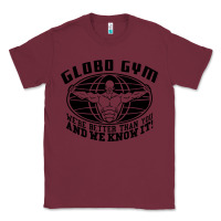 Burgundy globo gym Classic Tee - artisFamous