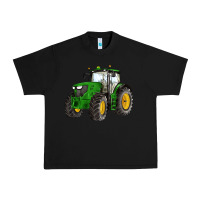 Black western farm tractor Urban Heavy Tee - Artiststas