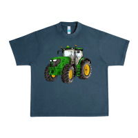 Midnight Navy western farm tractor Urban Heavy Tee - Artiststas