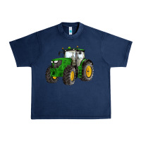 Navy western farm tractor Urban Heavy Tee - Artiststas