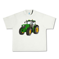 Pistachio western farm tractor Urban Heavy Tee - Artiststas