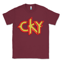 Burgundy cky Classic Tee - artisFamous