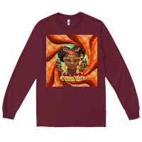Burgundy fall african girl Long Sleeve Tee - BarkalooDesign