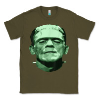 Army Green frankenstein Classic Tee - artisFamous