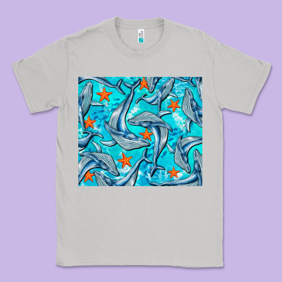 Humpback Whale Tumbler Classic Tee Designed By Barkaloodesign