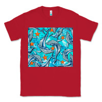 Red humpback whale tumbler Classic Tee - BarkalooDesign