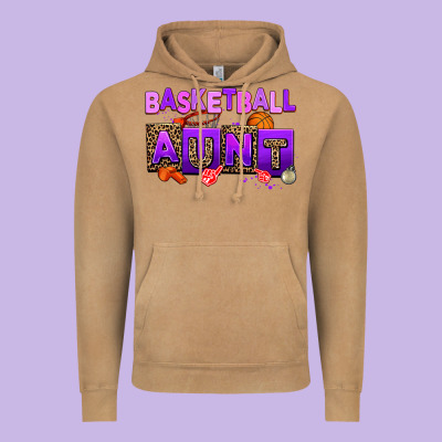 Basketball Aunt Vintage Hoodie Designed By Adodesignshop