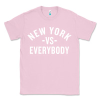 Bubblegum Pink new york vs everybody Classic Tee - artisFamous
