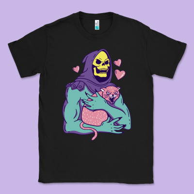 Skeletor's Hug Cat Classic Tee Designed By Artisfamous