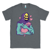 Charcoal Heather skeletor's hug cat Classic Tee - artisFamous