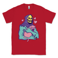Red skeletor's hug cat Classic Tee - artisFamous