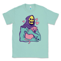 Seafoam skeletor's hug cat Classic Tee - artisFamous