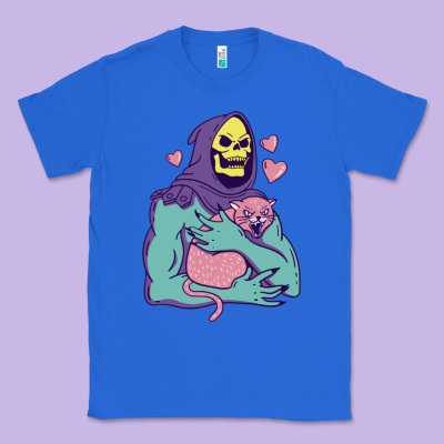 Skeletor's Hug Cat Classic Tee Designed By Artisfamous