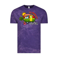 Cloud Purple summer camping Vintage Tee - CowhideDigitalArt