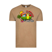 Vintage Coffee summer camping Vintage Tee - CowhideDigitalArt