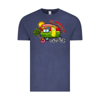 Vintage Denim summer camping Vintage Tee - CowhideDigitalArt