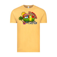 Vintage Mustard summer camping Vintage Tee - CowhideDigitalArt