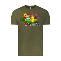 Vintage Olive summer camping Vintage Tee - CowhideDigitalArt