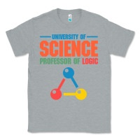 Heather Grey UNIVERSITY OF SCIENCE PROFESSOR OF LOGIC Classic Tee - artisFamous