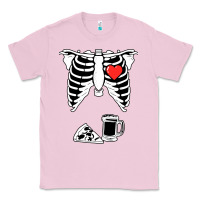 Bubblegum Pink dad skeleton halloween beer pizza Classic Tee - artisFamous