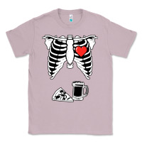 Lilac dad skeleton halloween beer pizza Classic Tee - artisFamous