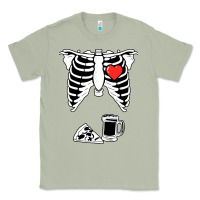 Matcha dad skeleton halloween beer pizza Classic Tee - artisFamous