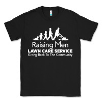 Black raising men lawn care Classic Tee - artisFamous