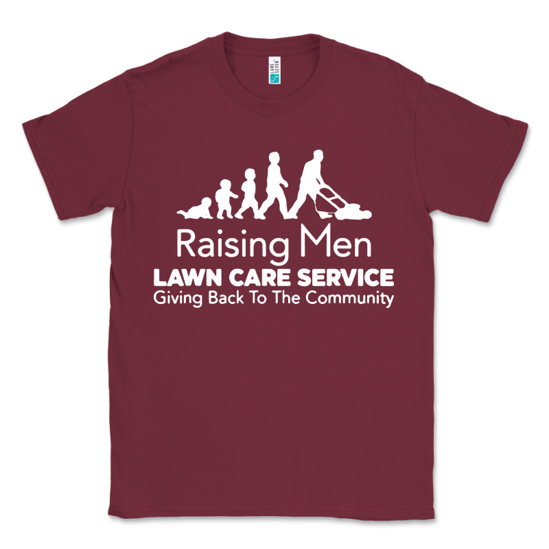 Raising Men Lawn Care Classic Tee by artisFamous | Teevron