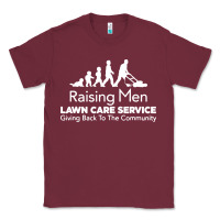 Burgundy raising men lawn care Classic Tee - artisFamous